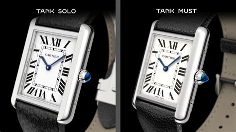 cartier tank vs tank must|cartier tank must vs solo.